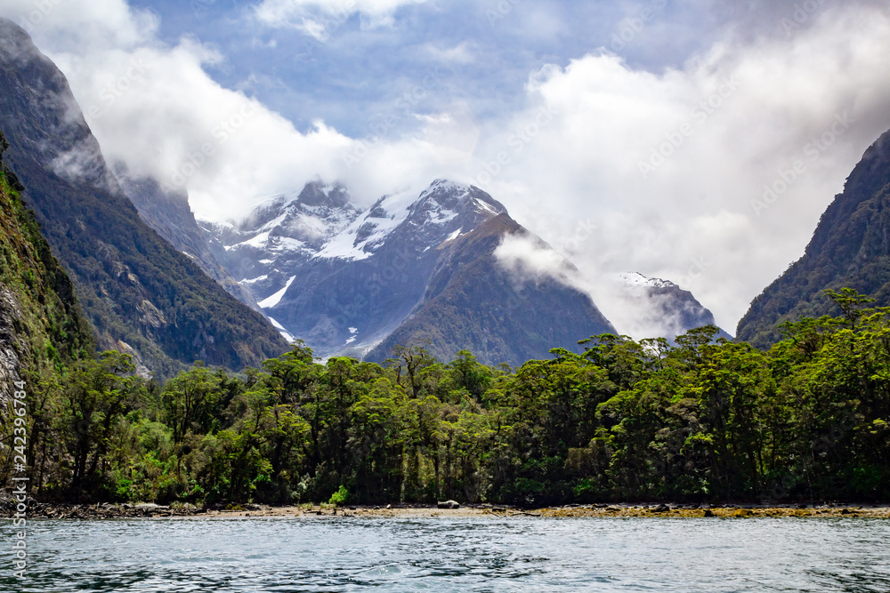 Milford Sound Mountains New Zealand Landscape