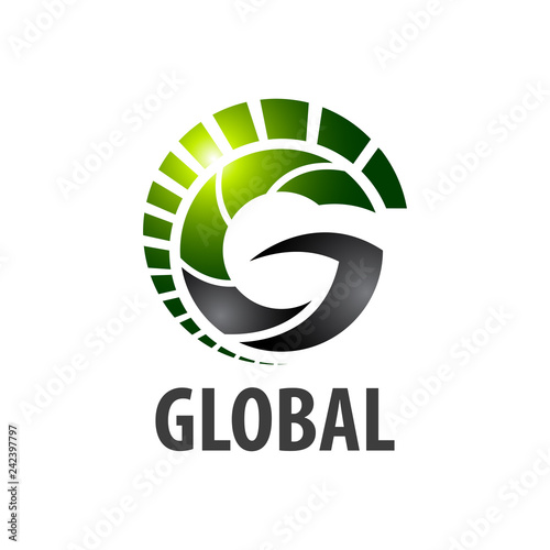 Global initial letter G logo concept design template