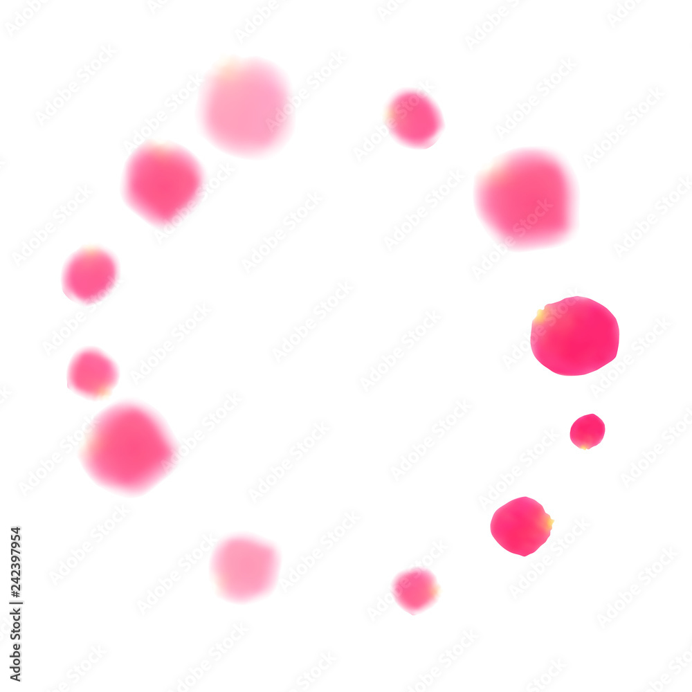 Pink rose petals falling vector valentine background. Pink rose petals falling vector valentine background.