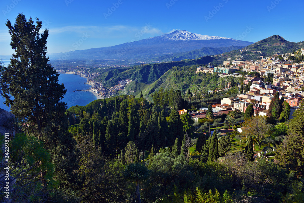 Smoke, ash and gas rising from Mount Etna volcano after the recent eruption, Sicily, Italy Smoke, ash and gas rising from Mount Etna volcano after the recent eruption, Sicily, Italy