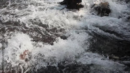 water on the rocks