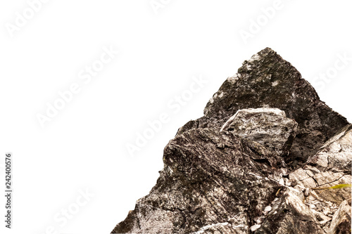 Rock from the cliff Thailand. ,isolated white background2