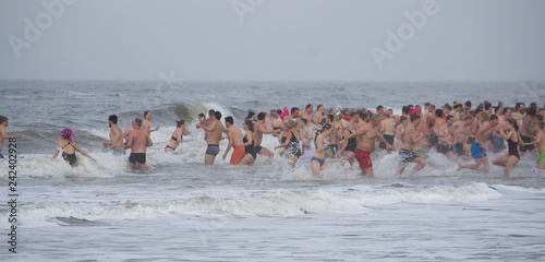 The Winter Bath Festival in Søndervig in Denmark
