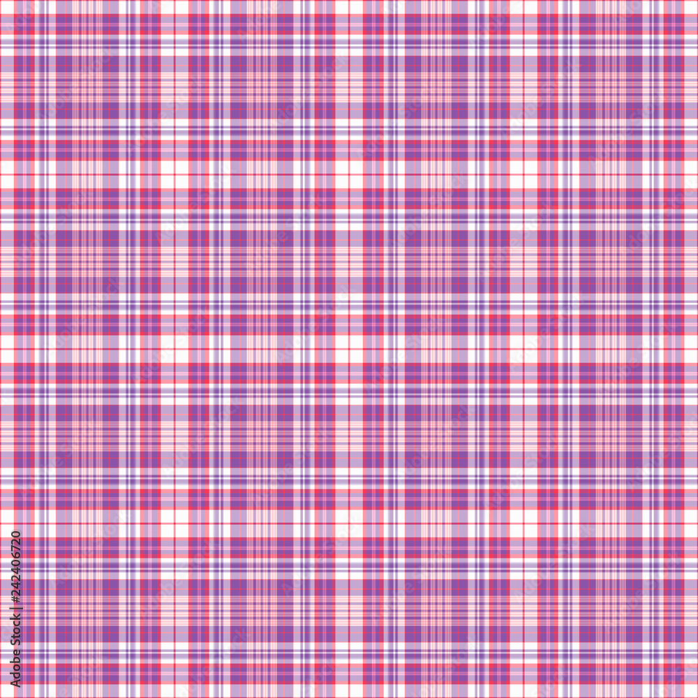 Seamless Plaid in Pink, Purple, & White Seamless Plaid in Pink, Purple, & White