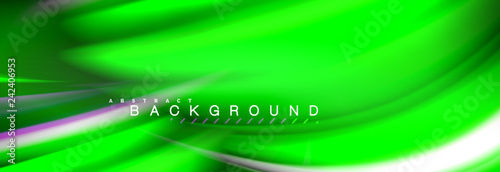 Blurred fluid colors background, abstract waves lines, mixing colours with light effects on light backdrop. Vector artistic illustration for presentation, app wallpaper, banner or posters