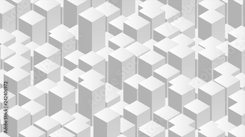 Geometric tech grey 3d abstract background