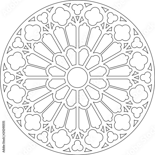 Reims, West, big, France, rose window