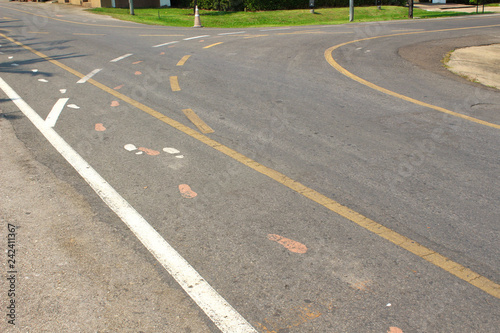 The road in the park of Thailand.