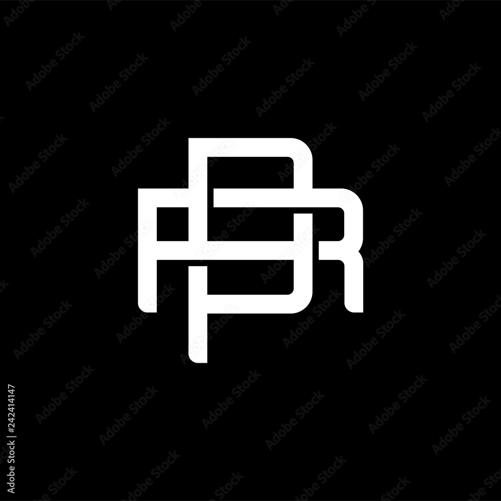 Monogram R P Initial letter R and P, RP, PR, overlapping interlock monogram logo ...