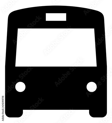 Shuttle Bus Public Transit Vector Icon