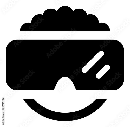 Virtual Reality Headset Vector Icon