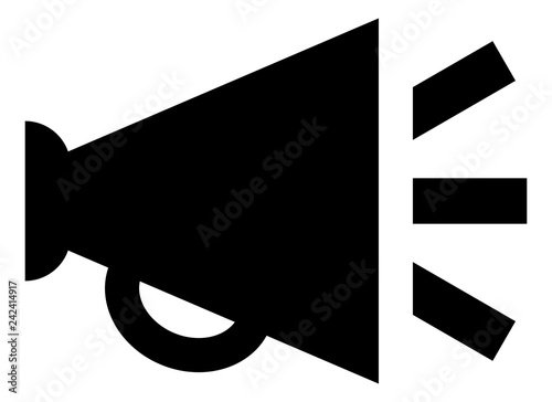 Bullhorn Announcement Megaphone Vector Icon