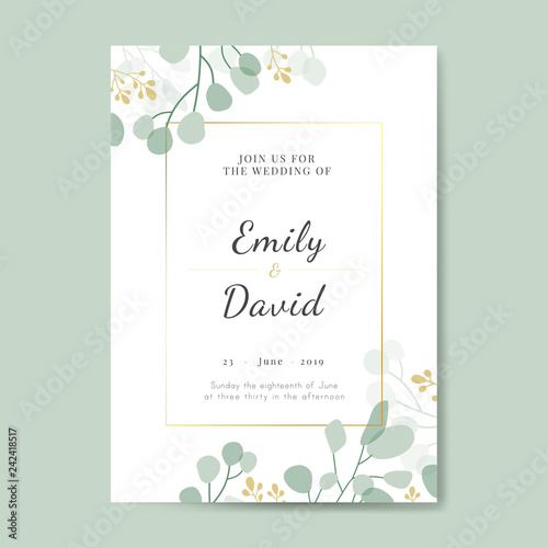 Wedding invitation card