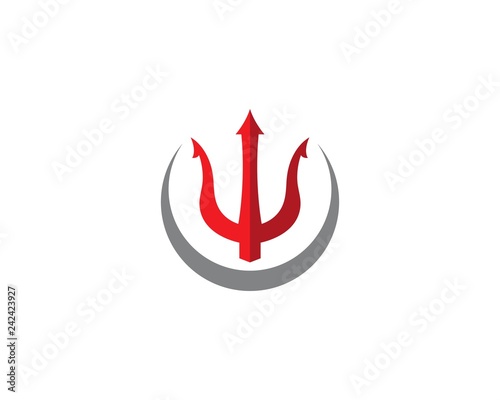 Trident Logo Template vector icon illustration design