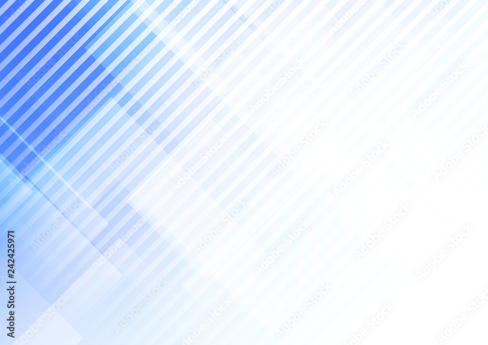 Abstract lines on white and blue background Abstract lines on white and blue background