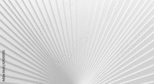 White Radiating Background (3D Illustration)