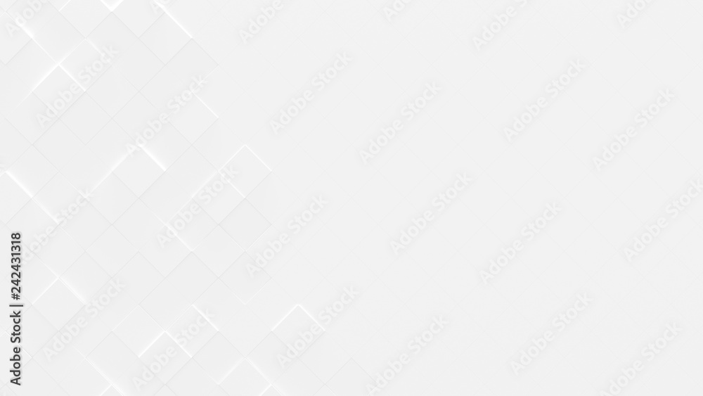 White Business Style Geometric Background with Copy Space (3D Illustration) White Business Style Geometric Background with Copy Space (3D Illustration)