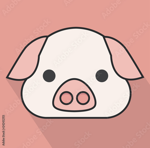  pig face head long shadow