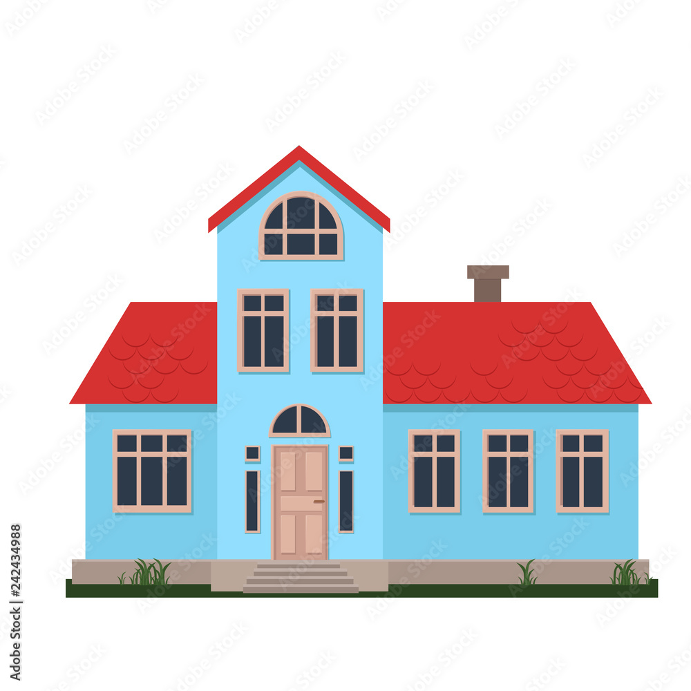 Family house vector illustration