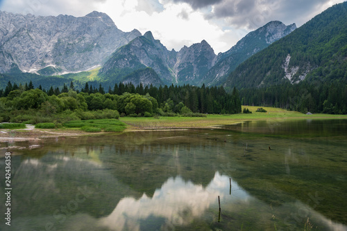 Upper Lake of Fusine. Emerald waters. Tarvisio to be discovered. Friuli