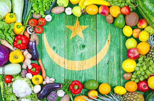 Fototapeta Naklejka Na Ścianę i Meble -  Fresh fruits and vegetables from Mauritania