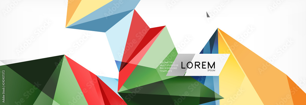 Mosaic triangular low poly style abstract geometric background. Polygonal vector. Abstract white bright technology design. Mosaic triangular low poly style abstract geometric background. Polygonal vector. Abstract white bright technology design.