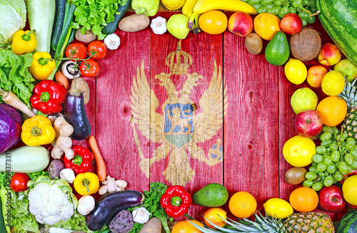 Fresh fruits and vegetables from Montenegro