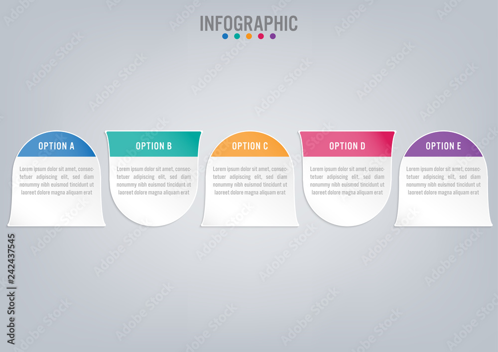Business infographic labels template with 5 options.Creative concept for infographic. Business infographic labels template with 5 options.Creative concept for infographic.