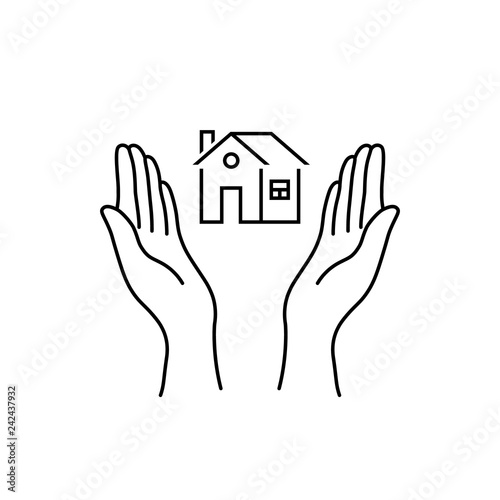 woman hands like real estate insurance