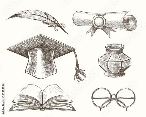 Medieval High School Education Accessories Set