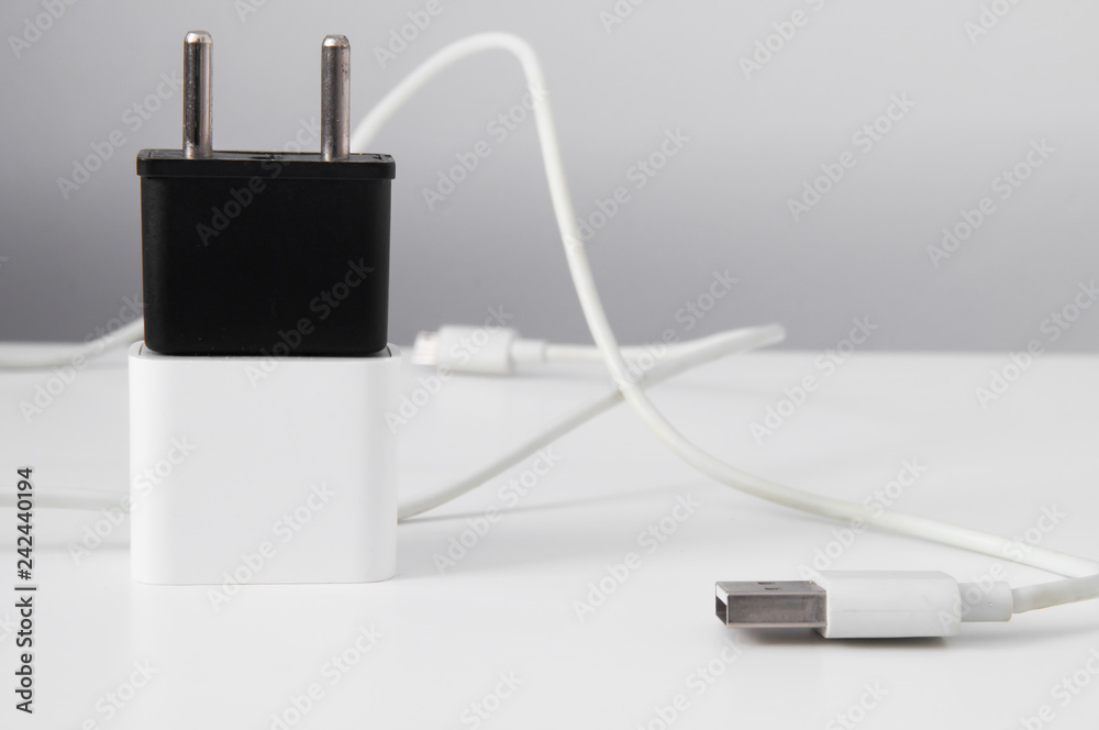 adapter fork with white usb cable adapter fork with white usb cable