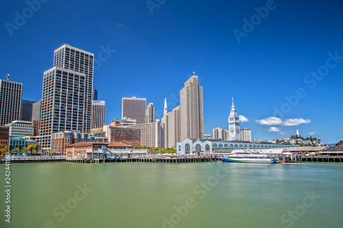 Photography Ferry Building and San Franciscos Skyline