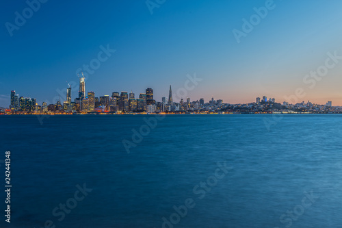 San Francisco Skyline from Treasure Island at Dusk