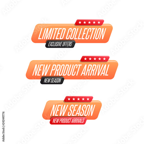 Limited Collections, New Product Arrival & New Season Labels