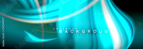 Blurred fluid colors background, abstract waves lines, mixing colours with light effects on light backdrop. Vector artistic illustration for presentation, app wallpaper, banner or posters