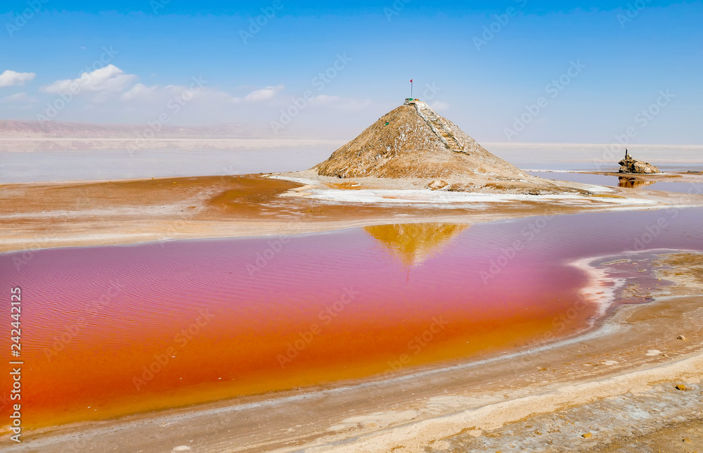 Fototapeta premium Chott el Djerid, Salzsee w Südtunesien