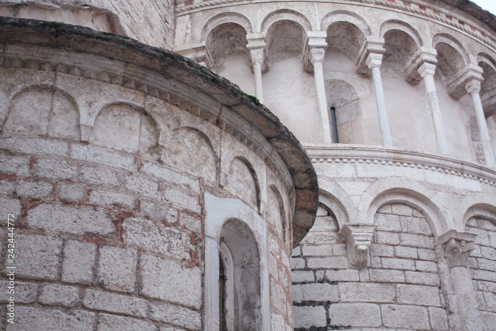 The Church of St. Chrysogonus. Zadar. Croatia. Romanesque style. Details.