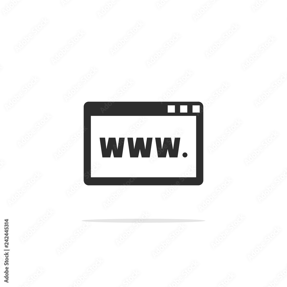 Monochrome vector illustration of a window icon. Monochrome vector illustration of a window icon.