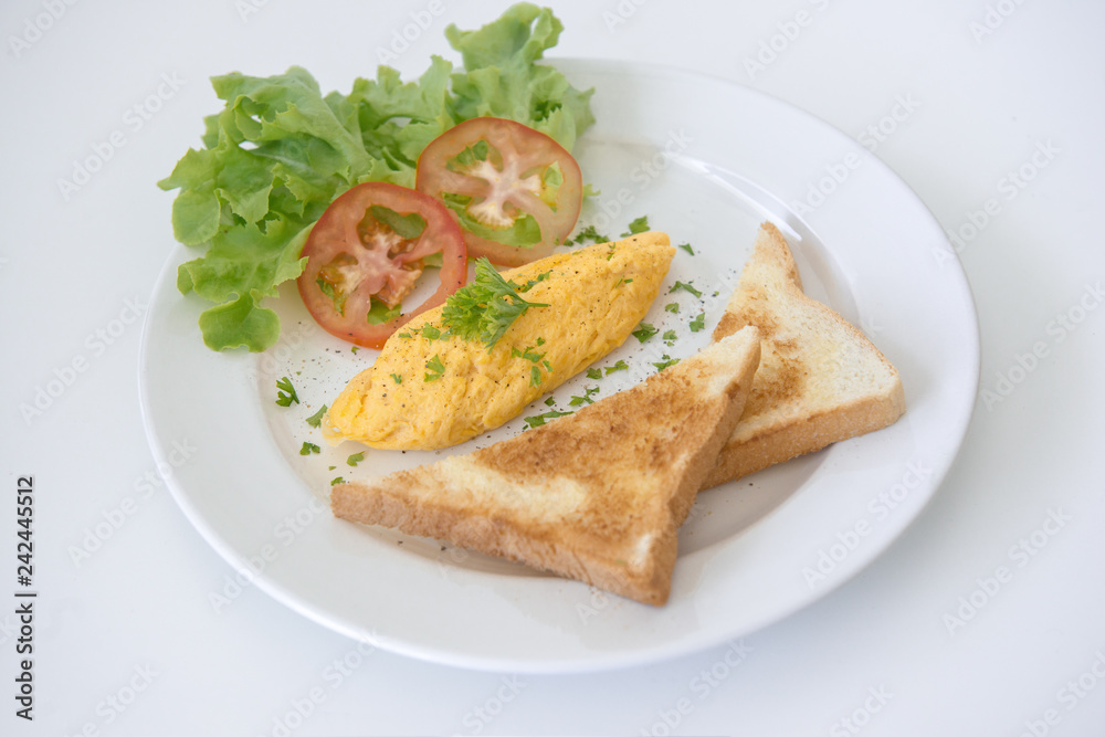 breakfast egg scramble with bread breakfast egg scramble with bread