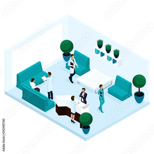 Isometric Cabinet Hospital Rear View