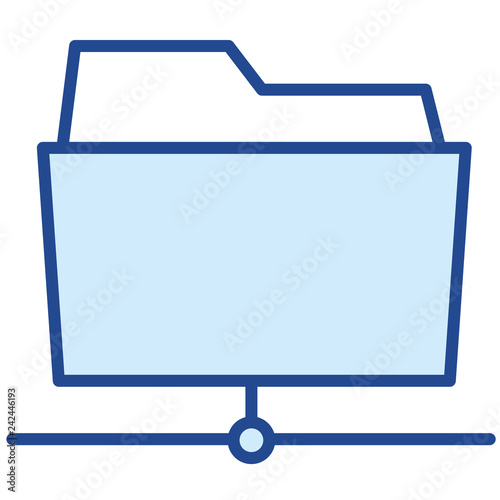 Cloud-Netzwerk, Hosting Vector Icon Illustration