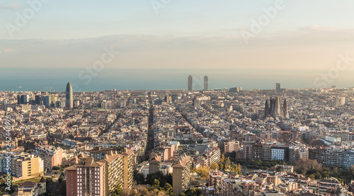 Skyline von Barcelona Spanien Europa