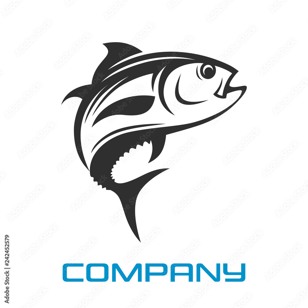 Fototapeta premium Modern Logo tuna fishing