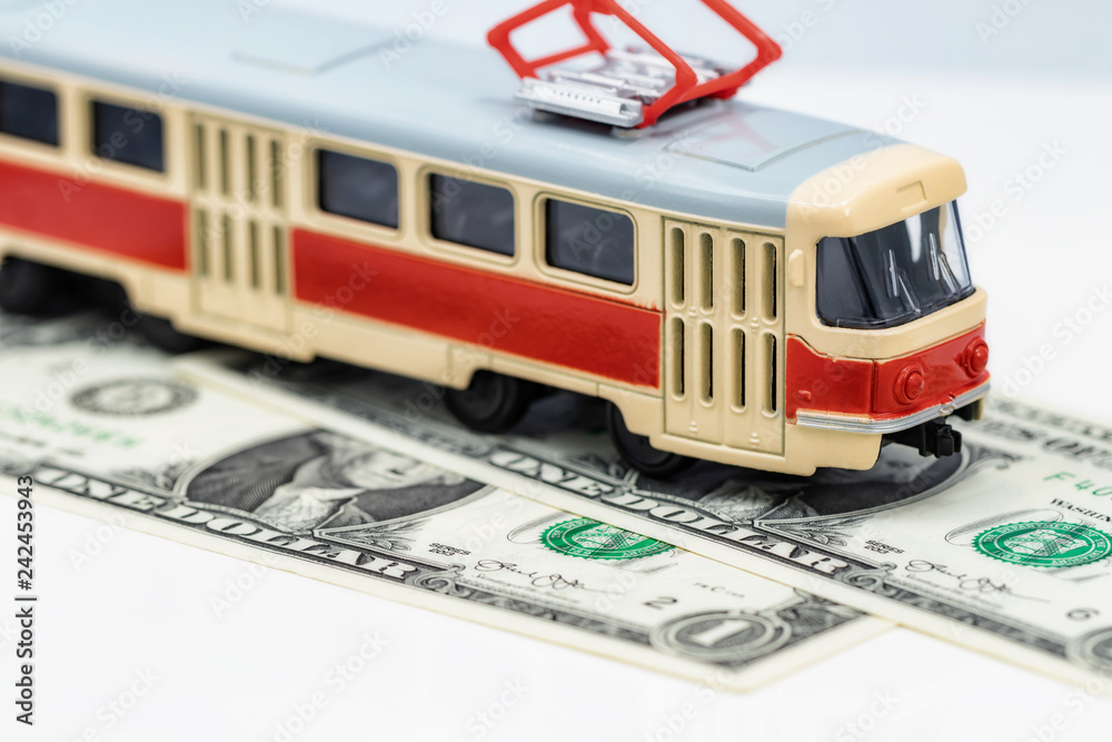 Concept: rise in the cost of public transport