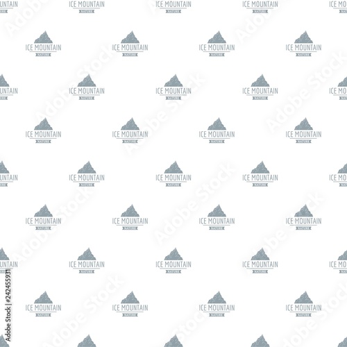 Ice mountain pattern vector seamless repeat for any web design