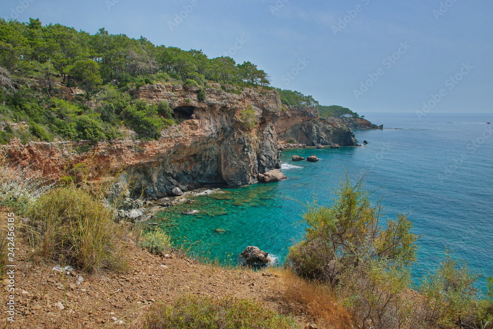 The southern coast of Turkey. Lycian trail.