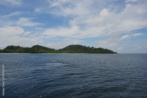 Blue ocean with clear sky, South of Thailand