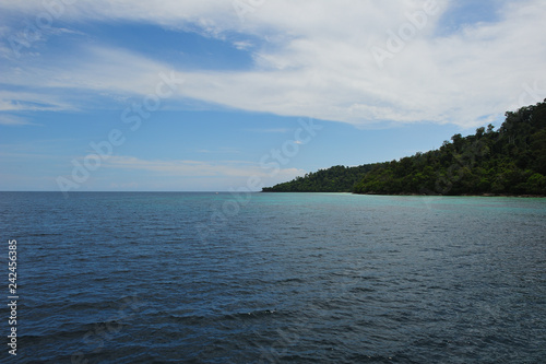 Blue sea and beautiful island