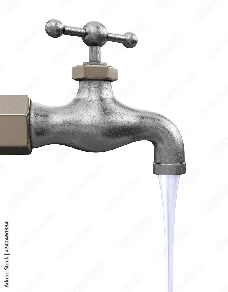Water tap. Image with clipping path Water tap. Image with clipping path