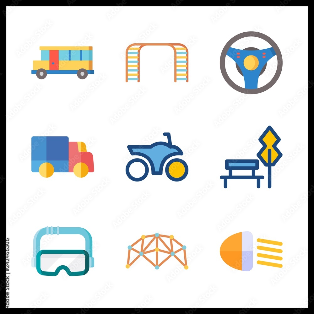 road icon. goggles and net climber vector icons in road set. Use this illustration for road works. road icon. goggles and net climber vector icons in road set. Use this illustration for road works.